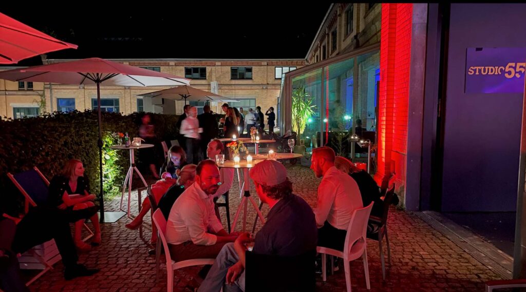 Hochzeitsfeier im studio55 Aussenbereic